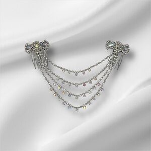 Iridescent Rhinestones Crystal Hair Combs